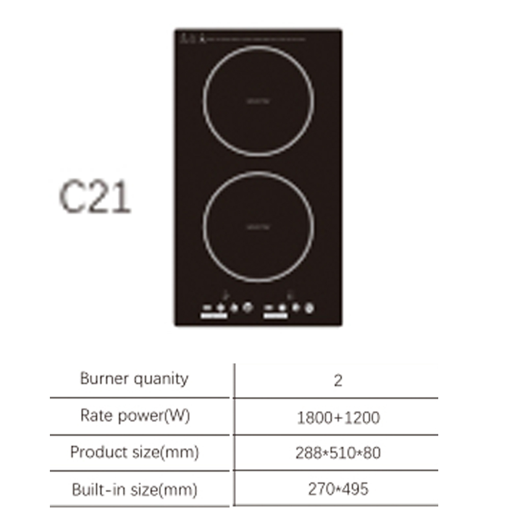 Induction Cooktop Portable - Electric Double Heating Stove Ceramic Cooktop