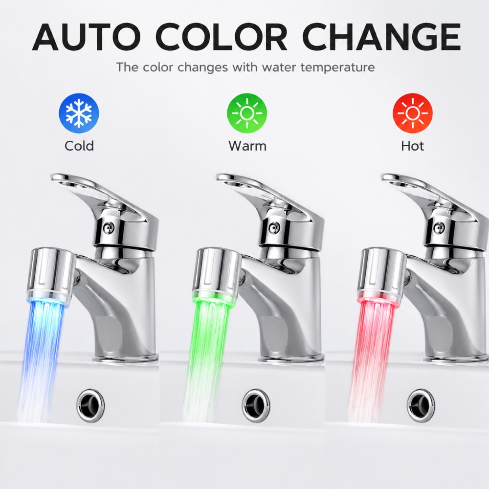 1/5Pcs LED Faucet Head with Au - Kitchen Appliances Offers review and price